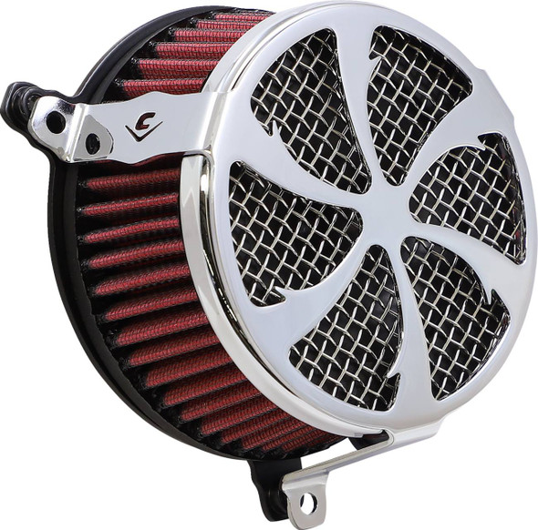 Cobra - 606-0104-01-SB - Air Cleaner Kit - Chrome