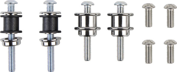 Cobra - 602-2005 - Backrest Kit - 14" - Chrome - XL