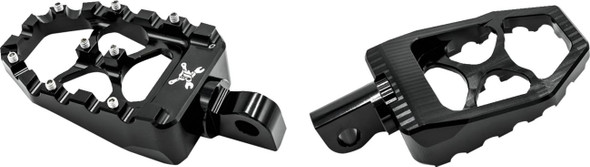 Burly Brand - B13-1015B - MX Evolution Driver Pegs - Black - Sportster/Dyna