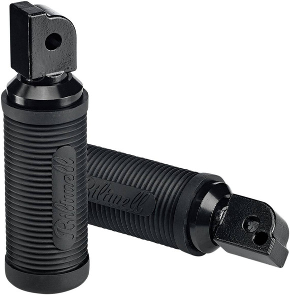 Biltwell - 7004-204-04 - Norman Passenger Foot Pegs - Black - Softail