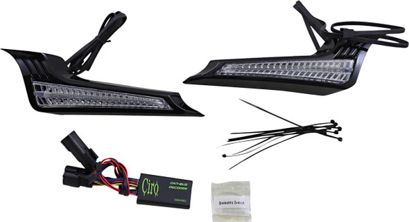 Ciro - 40023 - Filler Panel Light - Clear Lens - Red/Amber LEDs - Black