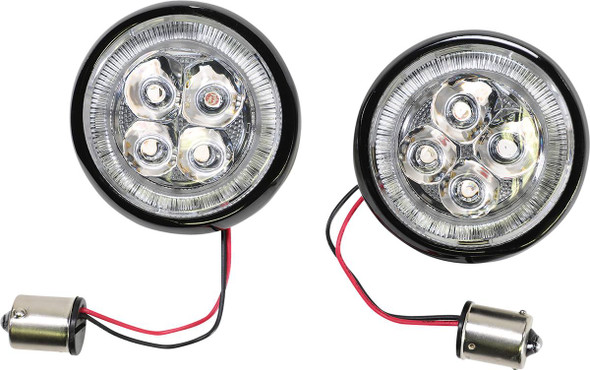 Ciro - 45521 - Turn Signal Insert - Red LED - Black