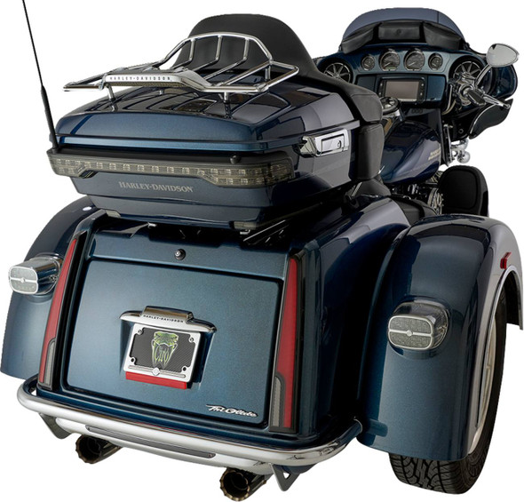 Ciro - 40086 - Taillight - LED - Red Lens - Black - Tri Glide