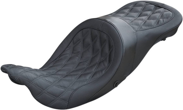 Danny Gray - 21-412DIAAIR - Longhaul 2Up Seat - Air - Double Diamond w/ Charcoal Gray Thread - FL '08-'23