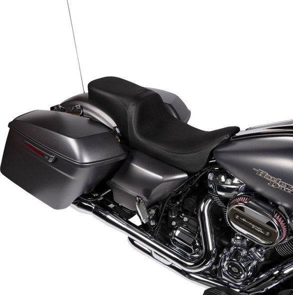 Drag Specialties Seats - Predator 2-Up Seat - Vinyl - Smooth - w/o Backrest - FLH/FLTR '08-'23