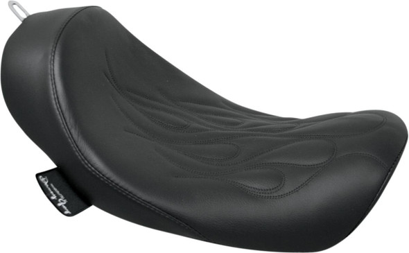 Danny Gray - 22-603F - Buttcrack™ Solo Seat - Black - Flame Stitched - FXD '06-'17