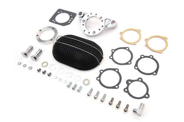 V-Twin - Air Cleaner Assembly Kit Black - Fits Harley XL Sportster '91-Up