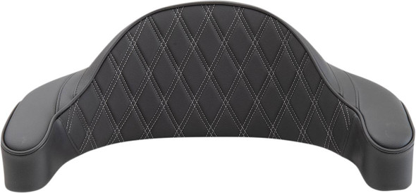 Drag Specialties Seats - King-Pak Pad - Double Diamond - Silver Thread