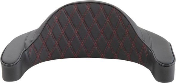 Drag Specialties Seats - King-Pak Pad - Double Diamond - Red Thread