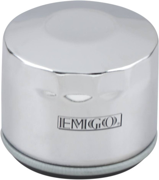 Emgo - 10-07800 - Oil Filter - Chrome - Harley-Davidson