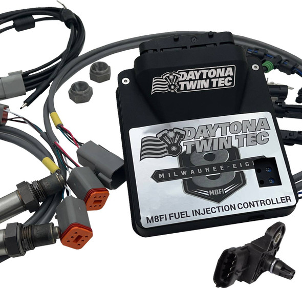 Daytona Twin Tec Llc - 17822 - Auto-tune Electronic Fuel Injection Control Module Kit with 2 BAR Manifold - M8 Softail
