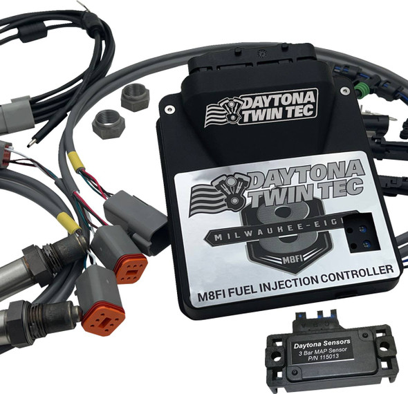Daytona Twin Tec Llc - 17823 - Auto-tune Electronic Fuel Injection Control Module Kit with 3 BAR Manifold - M8 Softail