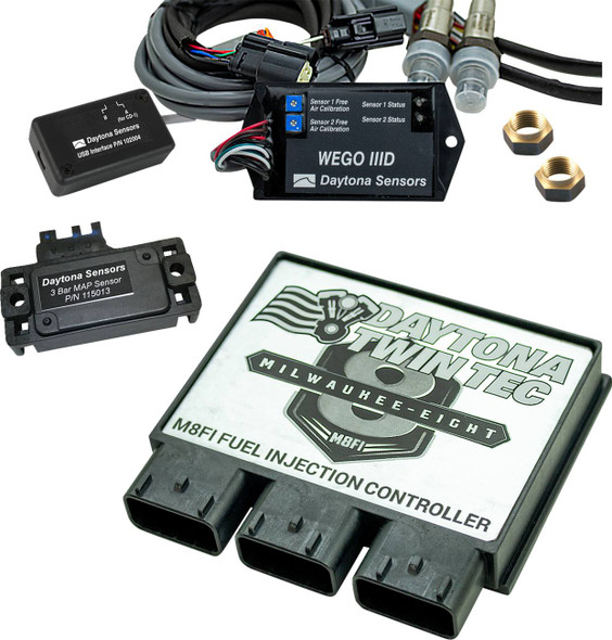 Daytona Twin Tec Llc - 17810 - Fuel Injection Electronic Control Module Kit with 3 BAR Manifold Absolute Sensor - '17-'20 Touring