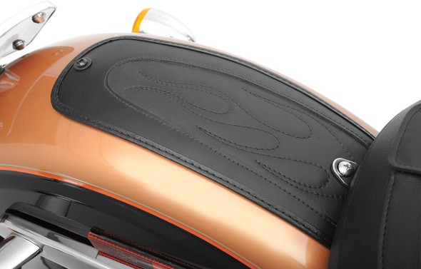 Drag Specialties Seats - Fender Skin - Flame Stitched Automotive-Grade Vinyl Center