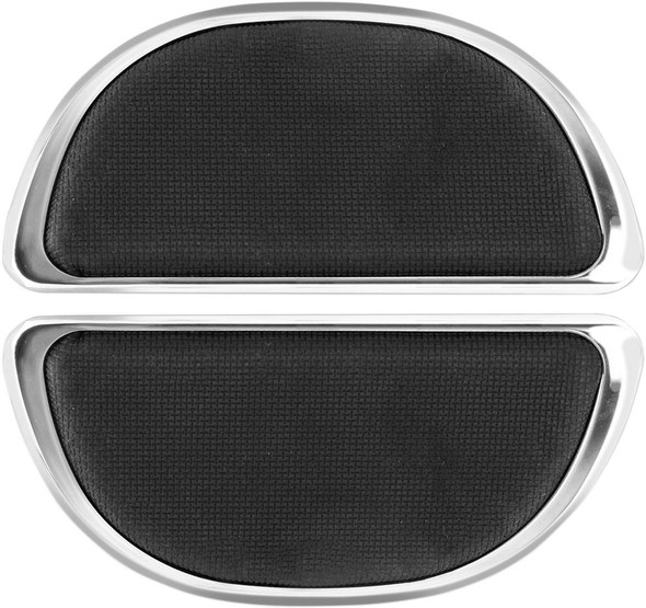 Cyclesmiths - 106-NR - Rear Board Covers - Black/Chrome - w/o Rivets