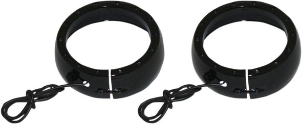 Custom Dynamics - CDTB-45TR-3B - Lighted Passing Lamp Trim Ring '96-'05 FLHT - Black
