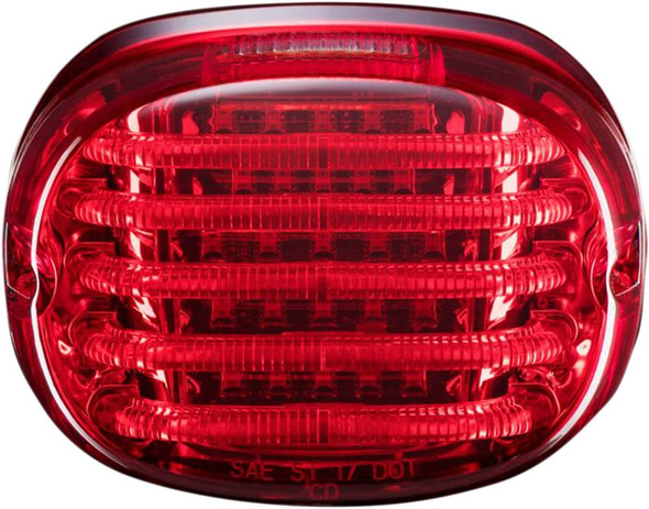 Custom Dynamics - PB-TL-SBW-R - Taillight - with License Plate Illumination Window - Red