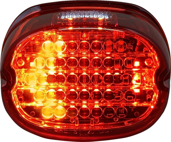 Custom Dynamics - CD-INT-TL-W-R - Taillight w/ Integrated Turn Signal - Top Window - Red Lens