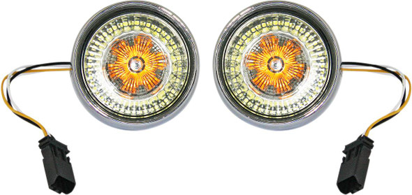 Custom Dynamics - PB-BB-AW-JAECS - Bullet Turn Signal - JAE CVO - Chrome - Smoke Lens