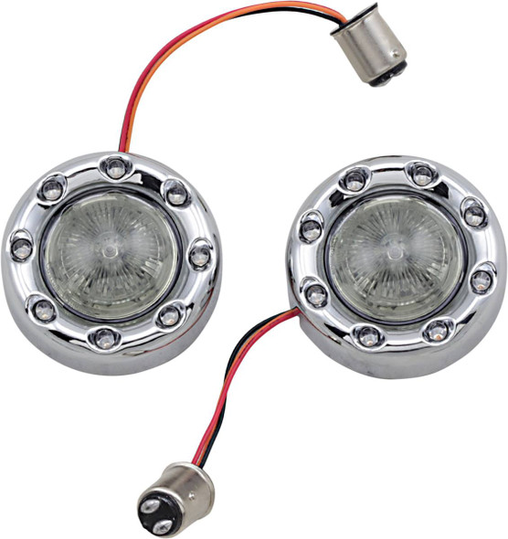 Custom Dynamics - PB-BR-RR-57-CS - Bullet Turn Signal 1157 - Chrome - Smoke Lens
