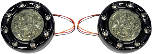 Custom Dynamics - PB-BR-RR-57-BS - Bullet Turn Signal 1157 - Black - Smoke Lens