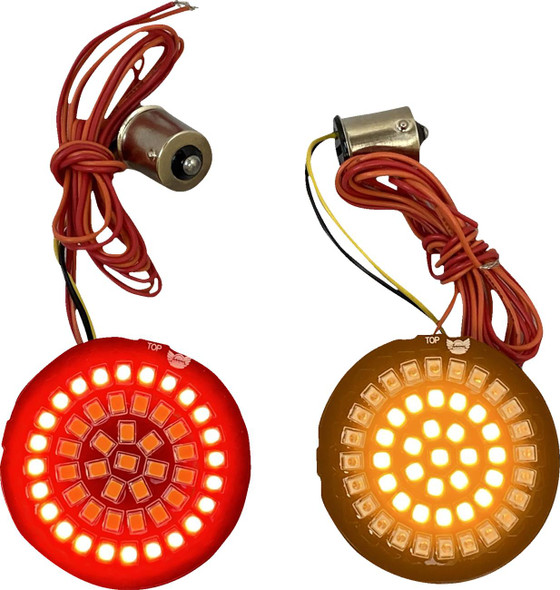 Custom Dynamics - GEN-4-AR2-1156 - Bullet Rear Turn Signal - 1156 - Amber Lens