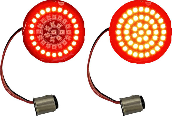 Custom Dynamics - GEN-4-RR-1157 - LED Rear Turn Signal Insert - Red - 1157