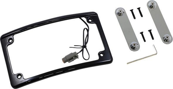 Custom Dynamics - LPF-RAD-CVO-B - LED License Plate Frame - CVO - Black