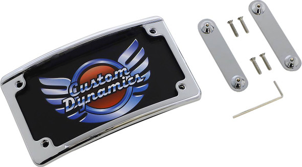 Custom Dynamics - LPF-RAD-CVO-C - LED License Plate Frame - CVO - Chrome