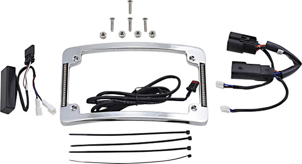 Custom Dynamics - TF06-BCM-C - Curved License Plate Frame - Chrome