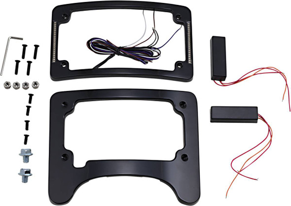 Custom Dynamics - TS-ELIM-06BCM-B - License Plate Frame/Turn Signal Eliminator - Black