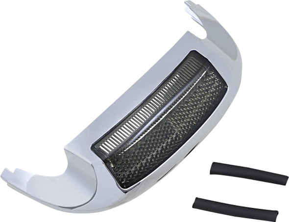 Custom Dynamics - GEN-FT-AS - LED Front Fender Tip - Amber LED/Smoke Lens - Chrome