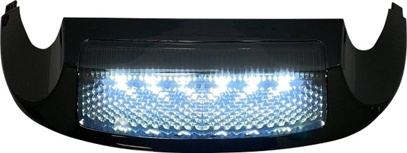 Custom Dynamics - GEN-FT-WC-BLK - LED Front Fender Tip - White LED/Clear Lens - Black