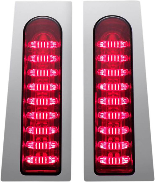 Custom Dynamics - PB-FILL-R-C - ProBEAM® Fillerz® Lights - Red - Chrome