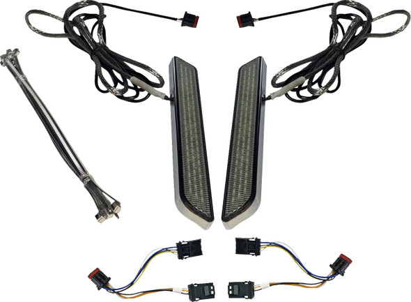 Custom Dynamics - CD-FORK-BCM-SC - LED Fork Light - Smoke - Chrome