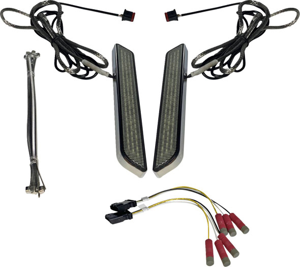 Custom Dynamics - CD-FORK-UNV-SC - LED Fork Light - Smoke - Chrome