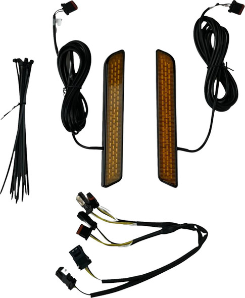 Custom Dynamics - CD-FORK-LRST-AB - LED Fork Reflector - Amber