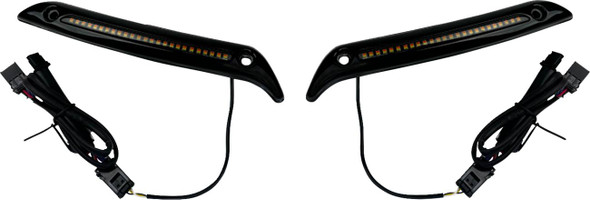 Custom Dynamics - CD-LRST-WT-B - LED Windshield Trim - Gloss Black