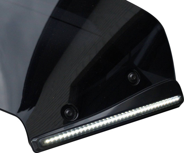 Custom Dynamics - CD-RG23-SWT-B - Windshield Trim - LED - Turn Signal - Black - Smoke Lens