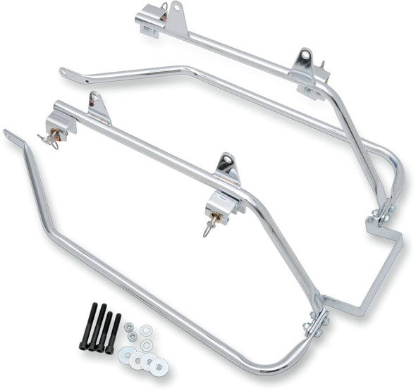 Cycle Visions - CV-7205 - Saddlebag Mounts - Chrome - FLST '00-'07
