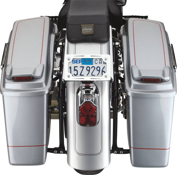 Cycle Visions - CV-7200A - Saddlebag Mounts - Black - FLST '00-'07