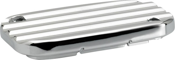 Joker Machine - 08-012C - Master Cylinder Cover - Hydraulic Clutch - Finned - Chrome