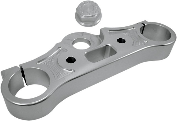 Joker Machine - 10-330S - Upper Triple Tree - Clear Anodized - '08-'16 FXD