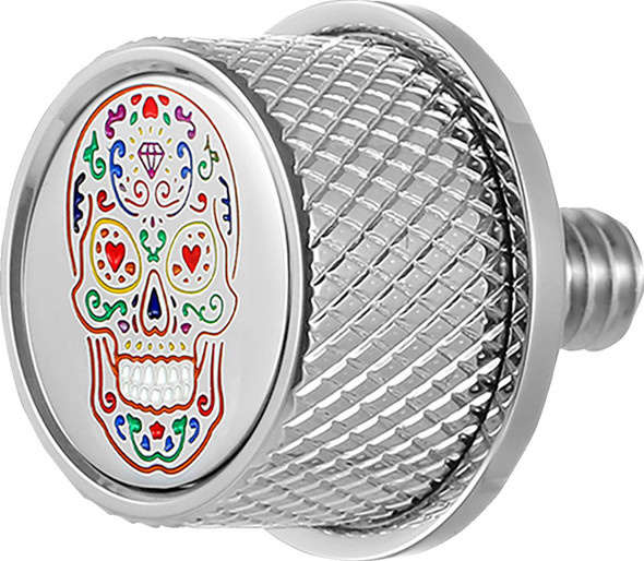 Figurati Designs - FD30-SEAT-SCREW-SS - Seat Mounting Knob - Stainless Steel - Sugar Skull