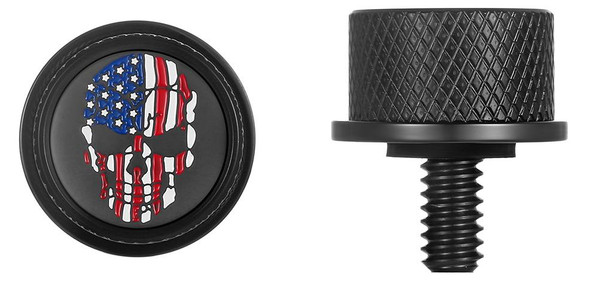 Figurati Designs - FD25-SEAT KN-BK - Seat Mounting Knob - Black - Skull