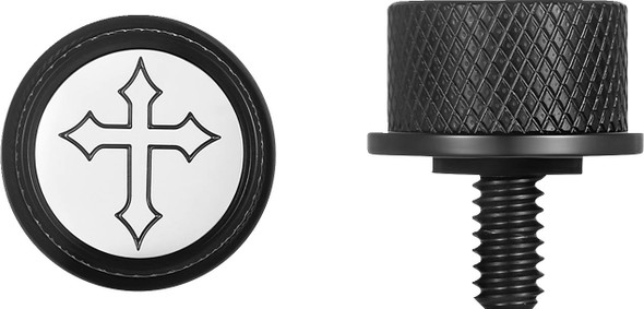 Figurati Designs - FD41-SEAT KN-BK - Seat Mounting Knob - Black - Cross