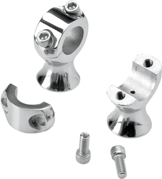 Biltwell - Motorcycle Slimline Handlebar Risers - Polished 0602-0567