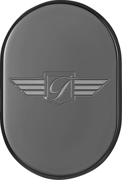 Figurati Designs - FD-01-AC-BLK-LT - Antenna Cover - Left Rear Fender - FD Logo - Black