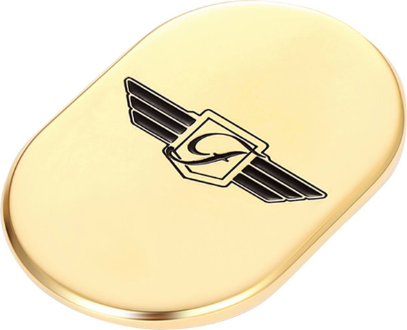 Figurati Designs - FD-01-AC-GLD-LT - Antenna Cover - Left Rear Fender - FD Logo - Gold
