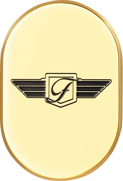 Figurati Designs - FD-01-AC-GLD-LT - Antenna Cover - Left Rear Fender - FD Logo - Gold